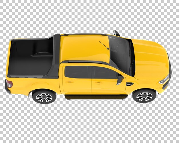 PSD camioneta aislada sobre fondo transparente ilustración de renderizado 3d