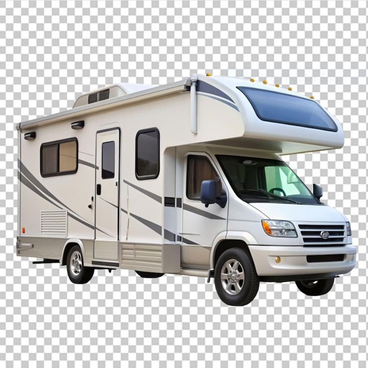PSD camioneta de campamento en un fondo transparente