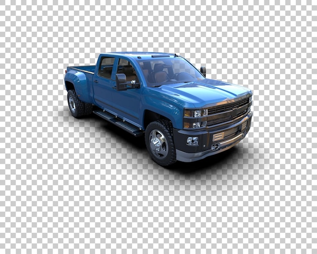 una camioneta Ford azul con el número 3 en la parte delantera