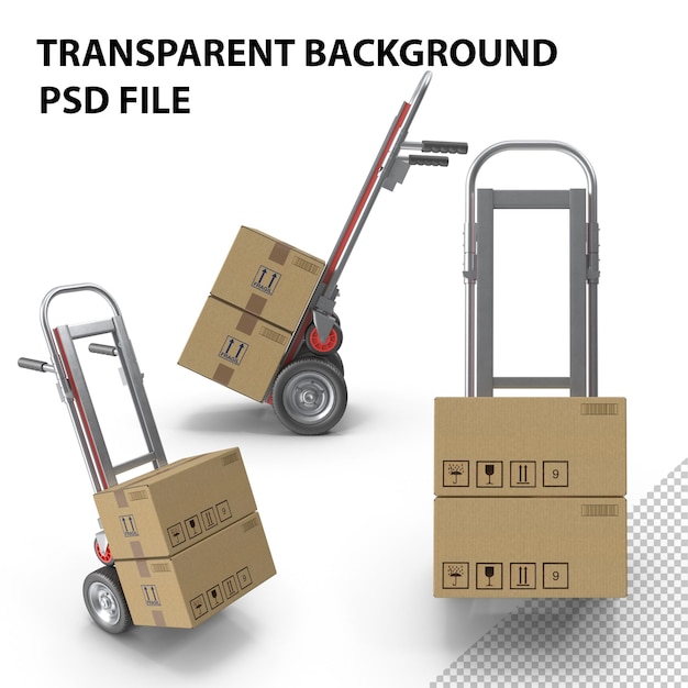 Camioneta de mano plegada PNG