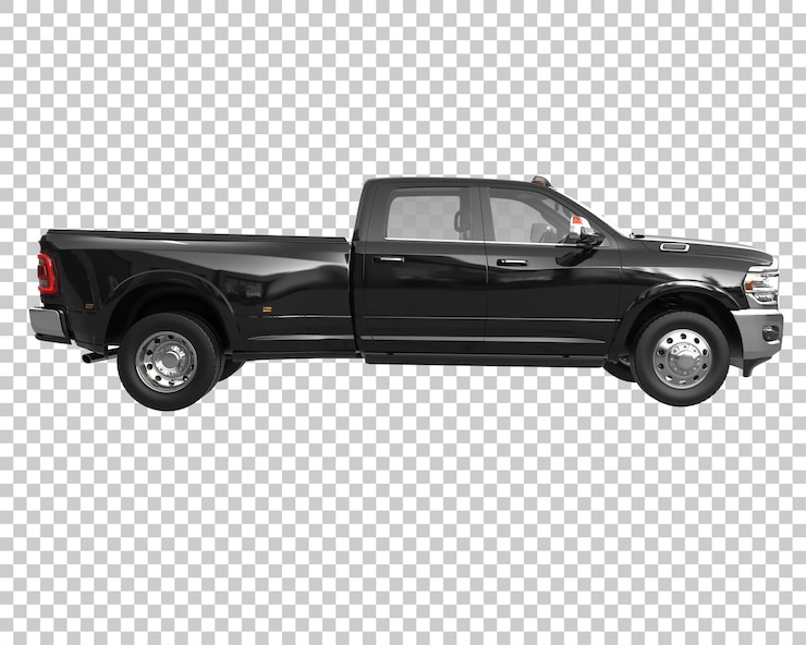 PSD camioneta sobre fondo transparente. representación 3d - ilustración