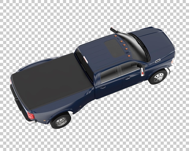 Camioneta sobre fondo transparente. Representación 3d - ilustración