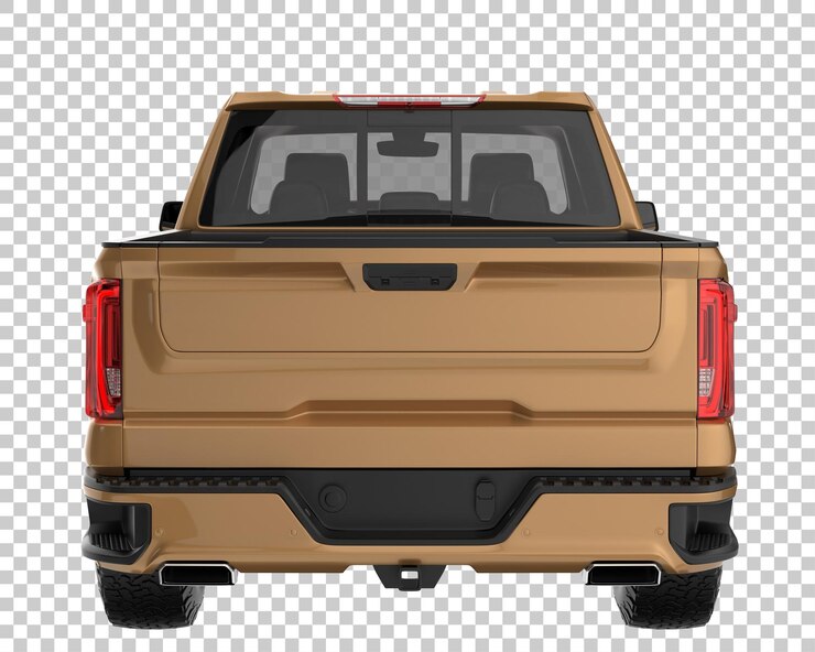 PSD camioneta sobre fondo transparente. representación 3d - ilustración