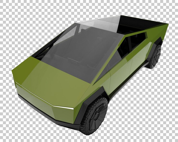 PSD camioneta sobre fondo transparente. representación 3d - ilustración