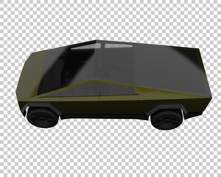 PSD camioneta sobre fondo transparente. representación 3d - ilustración