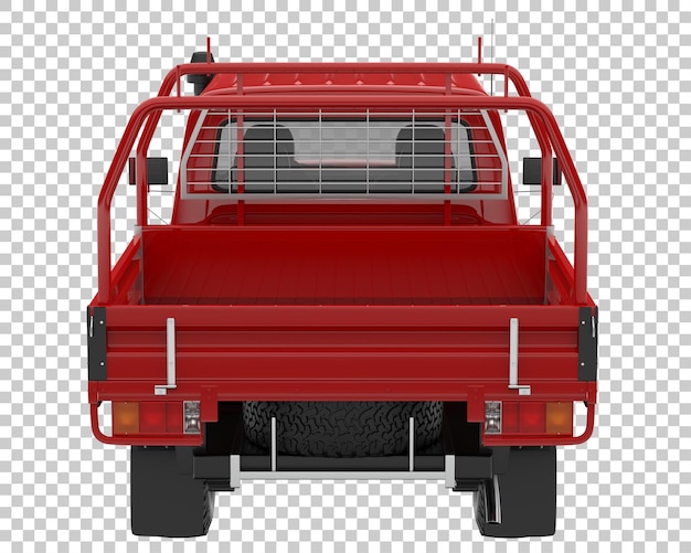 PSD camioneta sobre fondo transparente. representación 3d - ilustración