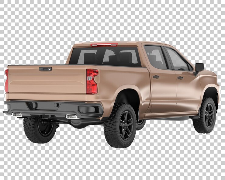 PSD camioneta sobre fondo transparente. representación 3d - ilustración
