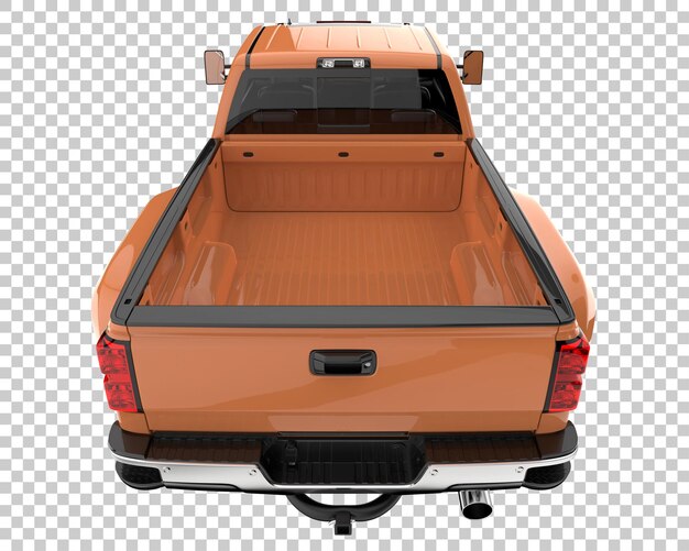 Camioneta sobre fondo transparente. Representación 3d - ilustración