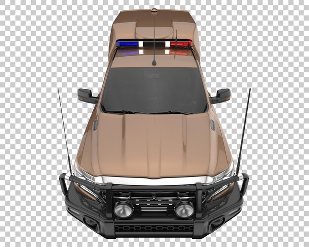 Camioneta sobre fondo transparente. Representación 3d - ilustración