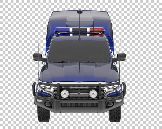 PSD camioneta sobre fondo transparente. representación 3d - ilustración