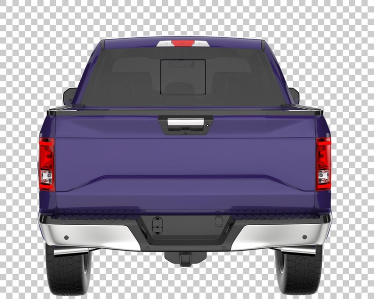 PSD camioneta sobre fondo transparente. representación 3d - ilustración