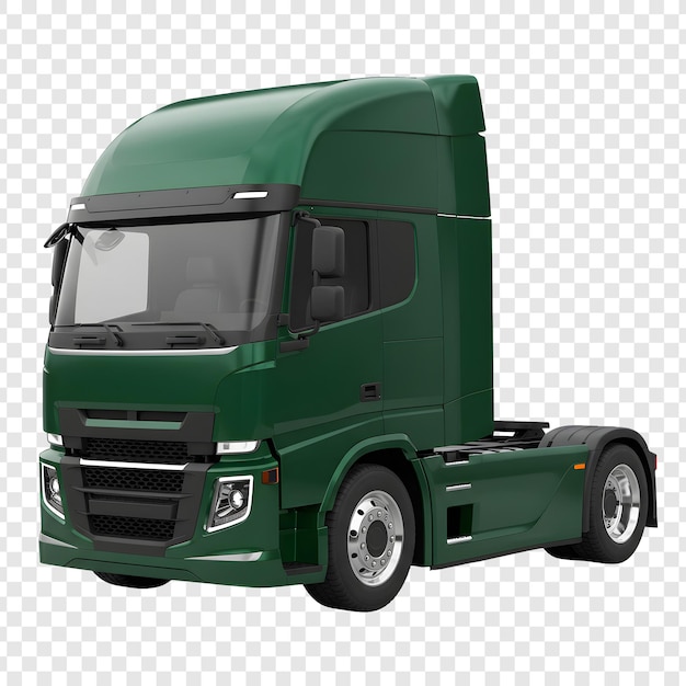 Camioneta verde aislada