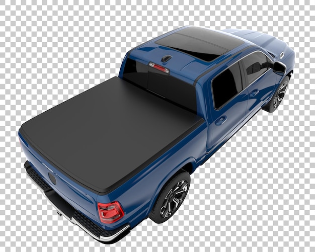 Camionete em fundo transparente. renderização em 3d - ilustração