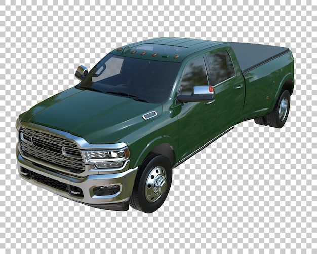 PSD camionnette sur fond transparent. rendu 3d - illustration