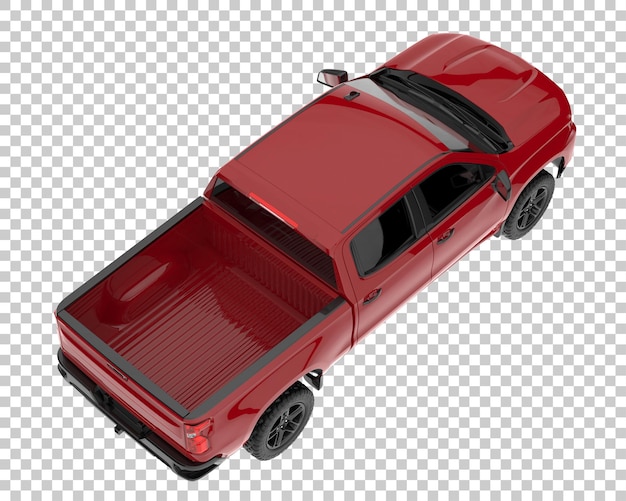 Camionnette Sur Fond Transparent. Rendu 3d - Illustration