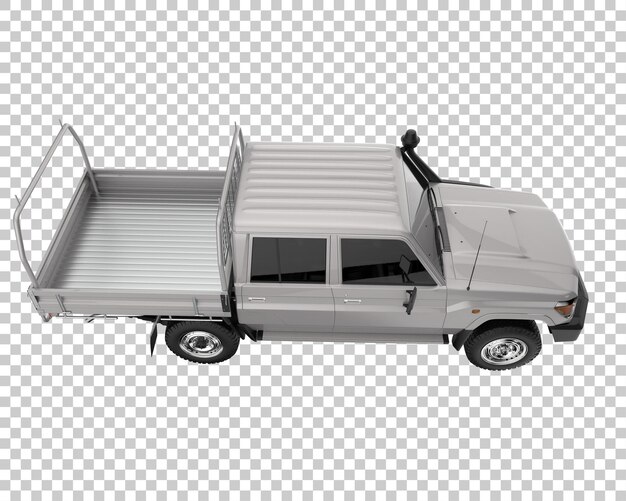 PSD camionnette sur fond transparent. rendu 3d - illustration