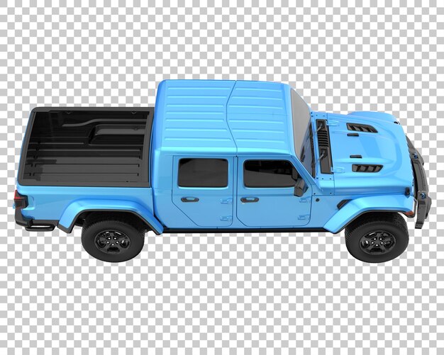 Camionnette Sur Fond Transparent. Rendu 3d - Illustration