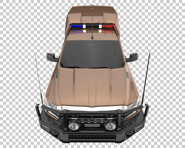 PSD camionnette sur fond transparent. rendu 3d - illustration