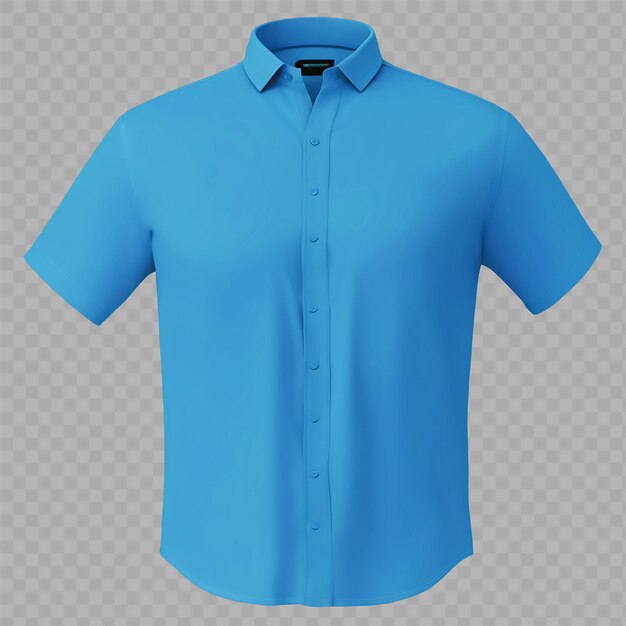 una camisa azul con un cuello que dice camiseta