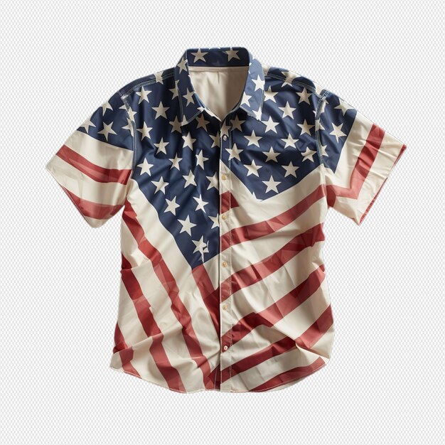 PSD camisa de la bandera americana