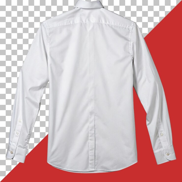 PSD una camisa blanca con un cuello blanco que dice camisa