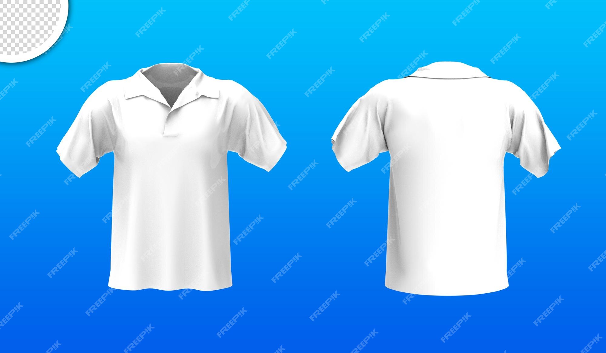 Una camisa blanca con cuello negro y una camisa blanca. Archivo PSD Premium