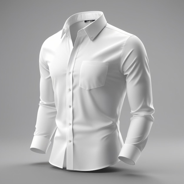 Una camisa blanca con un cuello que dice camisa