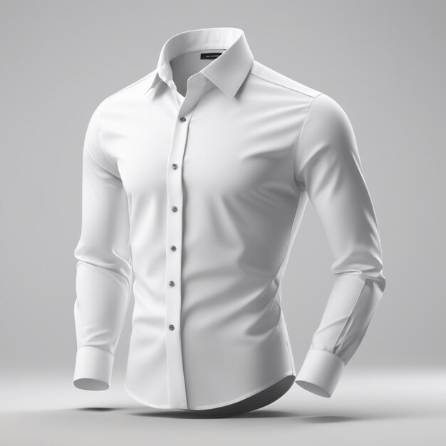 Una camisa blanca con un cuello que dice camisa