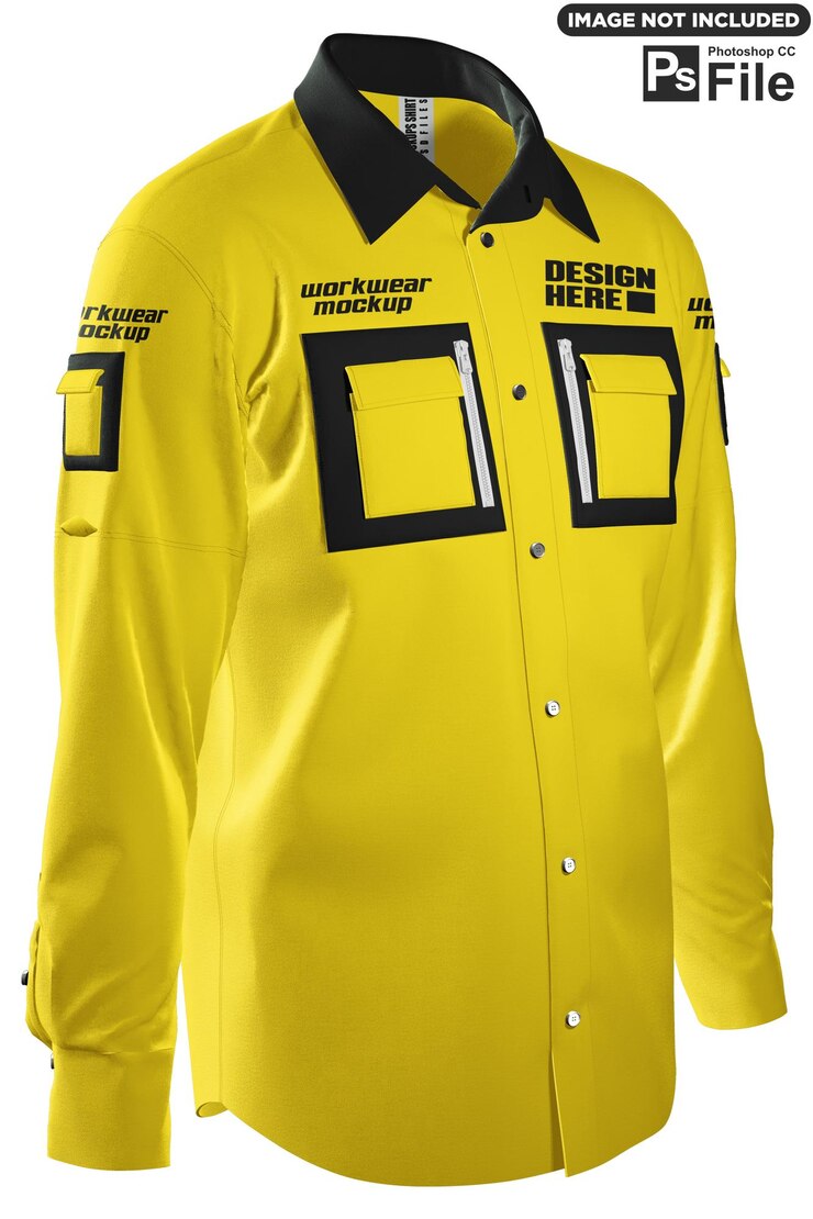 PSD camisa de manga longa