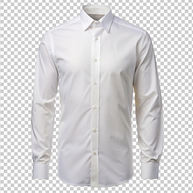 PSD camisa de vestido com fundo branco