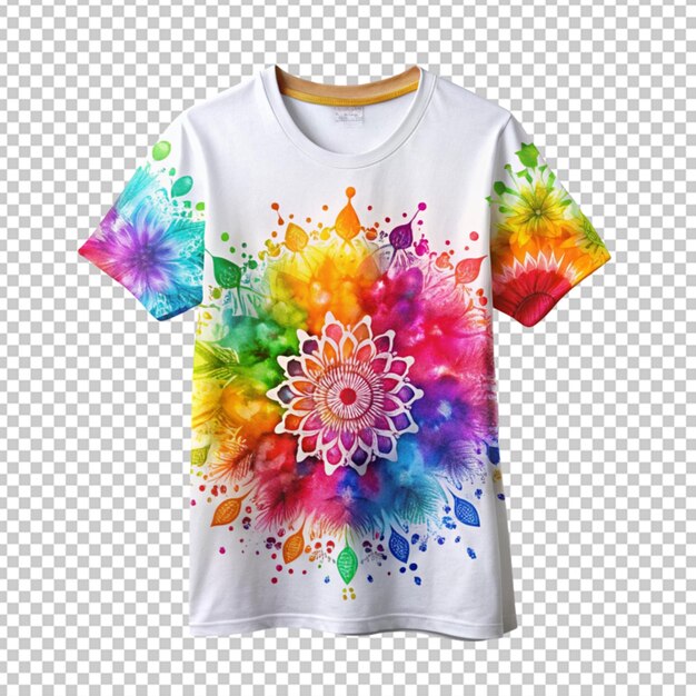 PSD camisa con estampado con tema de holi