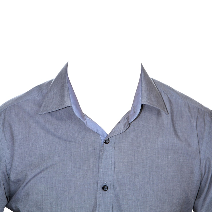 PSD camisa gris para hombres para el montaje
