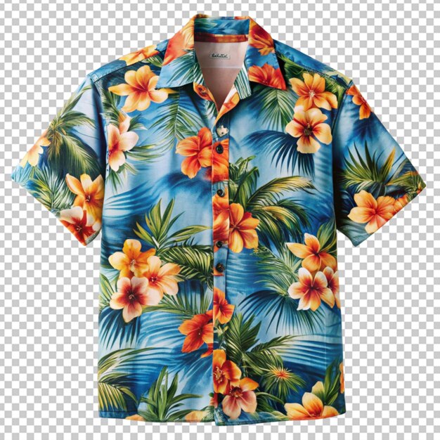 PSD camisa havaiana colorida