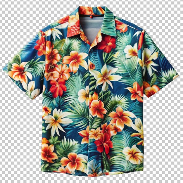 PSD camisa havaiana colorida