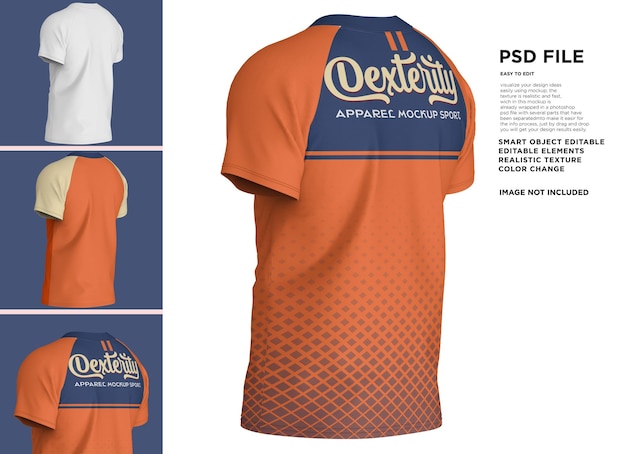 PSD camisa naranja con la palabra scotty