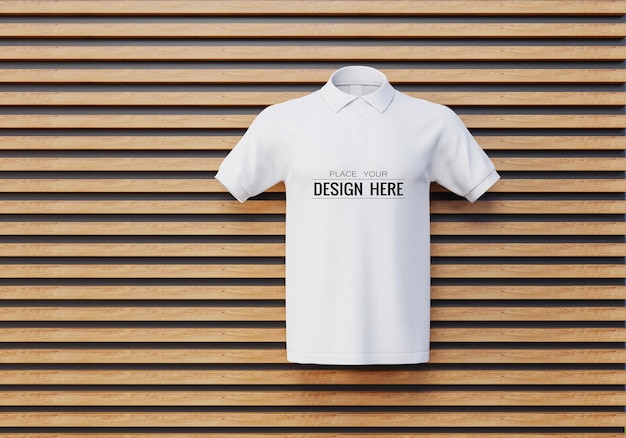 Camisa polo de maquete para publicidade 3d render PSD