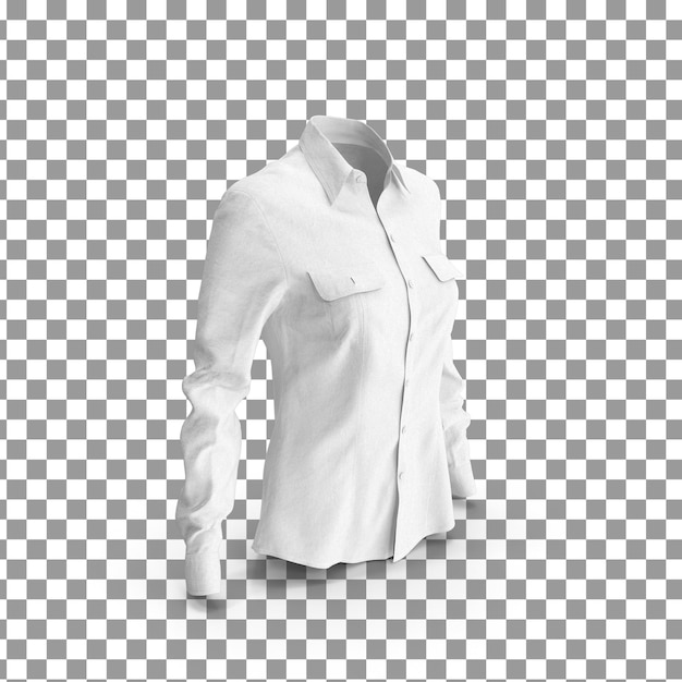 PSD camisa psd 3d em fundo isolado e transparente