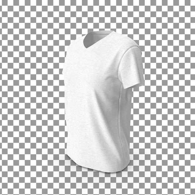 Camisa PSD 3D sobre fondo aislado y transparente