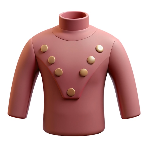 una camisa roja con un botón en ella que dice quot pompom quot