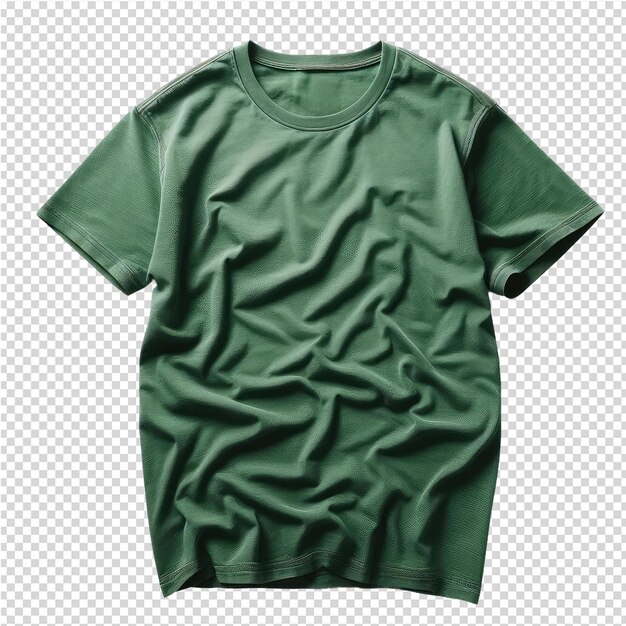 PSD una camisa verde con la palabra camiseta en ella