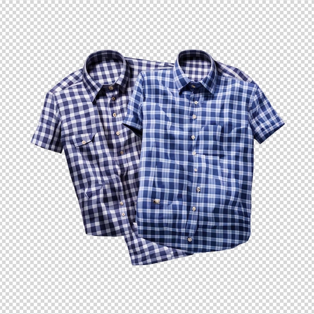 camisas estão em uma superfície a quadros ilustração em fundo transparente