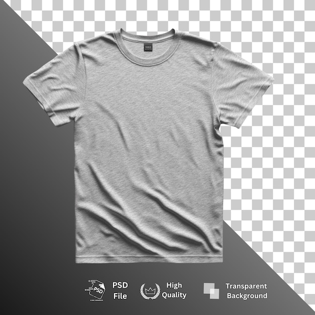 Camiseta aislada sobre un fondo transparente