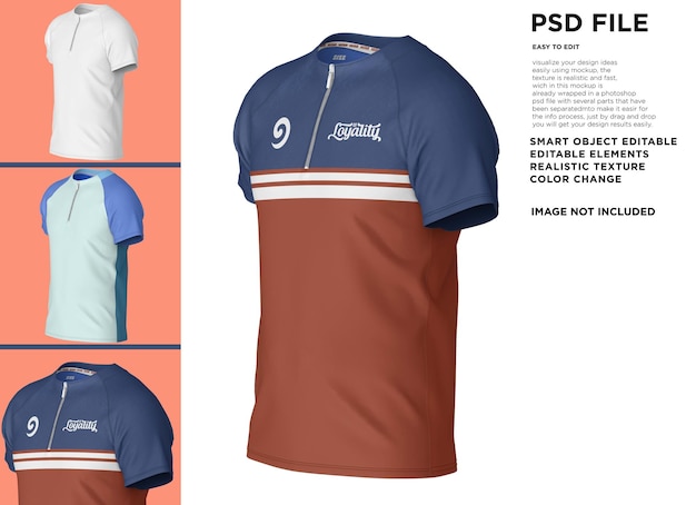 PSD una camiseta azul y blanca con el número 9 en ella.