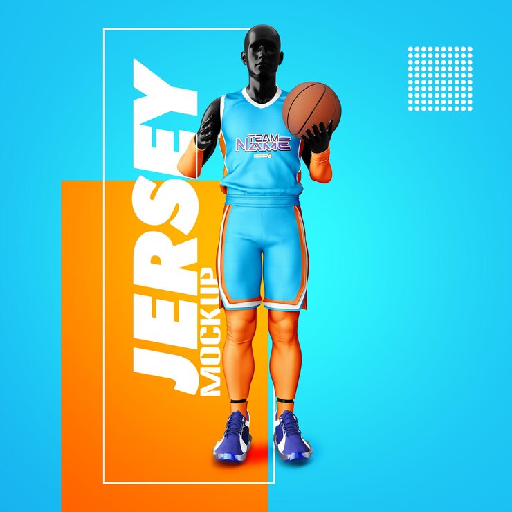 Camiseta de baloncesto de maqueta