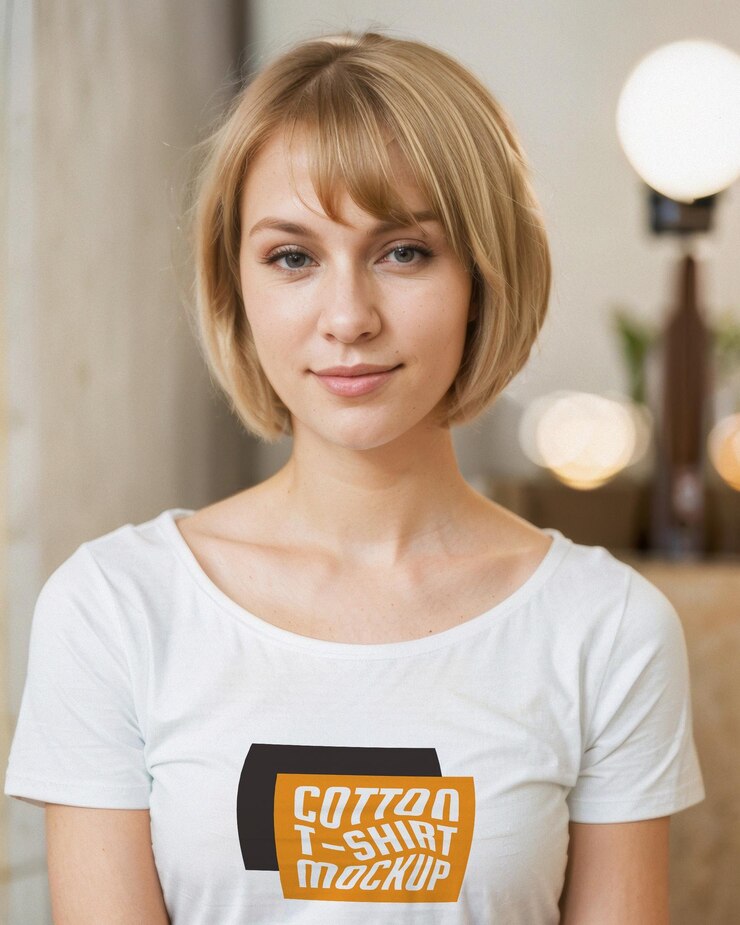 PSD camiseta blanca maqueta de diseño de camiseta de merch showcase plantilla de ropa de calle unisex marca estética