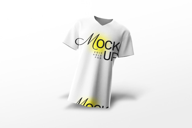 Camiseta blanca con la palabra maqueta