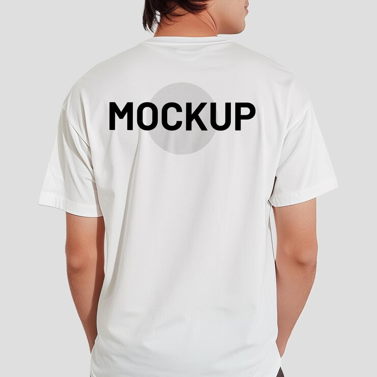 Camiseta blanca de PSD en la parte de atrás