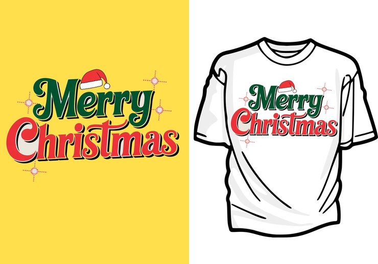 PSD una camiseta blanca con un santa en ella está decorada con un sombrero de santa