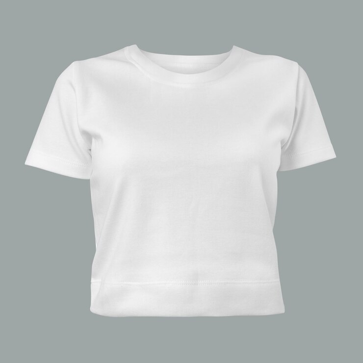 PSD camiseta branca simples isolada na maquete de fundo