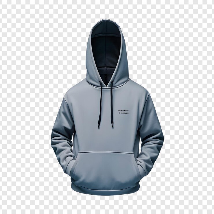 PSD camiseta con capucha aislada sobre un fondo transparente